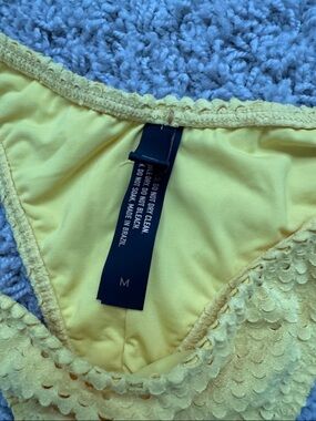 Vix Yellow Textured Swim Bikini Set